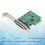 Κάρτα PCI Express Seamless Connect, επιχρυσωμένη για επαφές που είναι ανθεκτικές στις 7