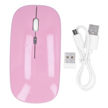 Draadloze muis, oplaadbare batterij, draagbare muis, instelbare DPI voor laptop en desktop, stil klikken, ergonomisch ontwerp, lange batterijduur,
