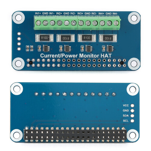 Monitor de alimentare complet, conceput pentru modelele Raspberry Pi, interfața I2C/Smbus facilitează integrarea ușoară, detectarea multicanal 1
