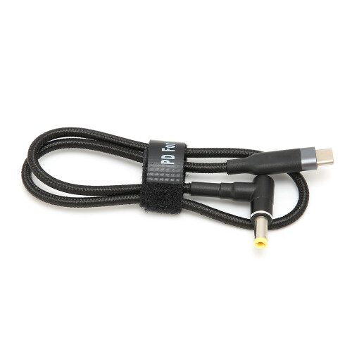 Corda Tiontaire Braidithe Uilíoch, Cuibheoir USB C go DC, Nascóirí Treisithe le Dearadh Níolóin Braidithe Marthanach, Oiriúnach d'Oifig, 2