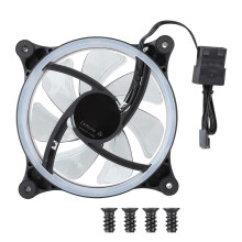 Ventola di raffreddamento a LED silenziosa con doppia illuminazione Halo, cuscinetto idraulico di alta qualità per prestazioni stabili ed effetti