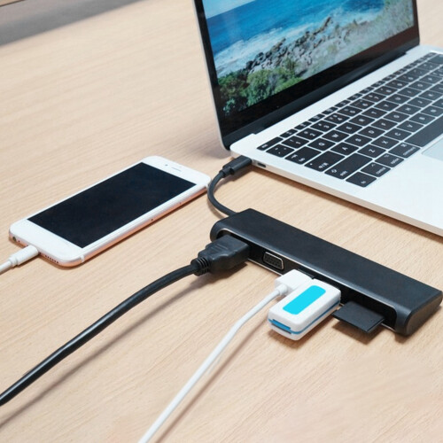 Διανομέας USB-C με υποστήριξη διπλής οθόνης για απρόσκοπτη ενσωμάτωση πολλαπλών 2
