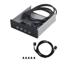 USB 3.0 Frontpanel-Hub-Adapter mit 2 USB 3.0- und 2 USB 2.0-Anschlüssen, abwärtskompatibler Hochgeschwindigkeitsverbindung und