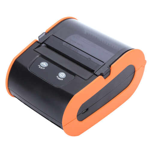 Bluetooth USB Connectivity Printer for Mobile POS, Compatible with Android iPhone Portable Shipping Label Printer Mini Size Non Slip Design Adjustable 1