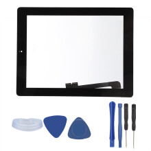 Touch Screen Replacement Kit For iPad 4 Digitizer Glass Assembly Front Panel Assembly Professional Tool Kit Preinstalled Adhesive Camera Bracket Home