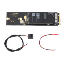Cuibheoir Tiontaithe SSD NVME do MacBook Air Pro Retina M.2PCIe Uasghrádaithe, Cárta Gan Sreang go Eochair NGFF Tiontaire B+M Tacaíocht Windows OS