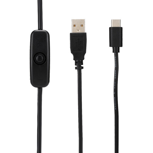 Προσαρμογέας τροφοδοσίας Raspberry Pi4, καλώδιο USB τύπου C χωρίς μεταφορά δεδομένων, 2