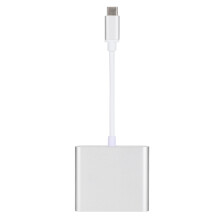 4K-oppløsnings multiportadapter, USB type-c til HDMI HD-lyd og video Plug and Play Slank og bærbar design for MacBook Pro/Air, Dell, Asus og mer.