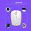 Mouse wireless dalla forma ergonomica, portatile per notebook, PC, laptop e computer. 7