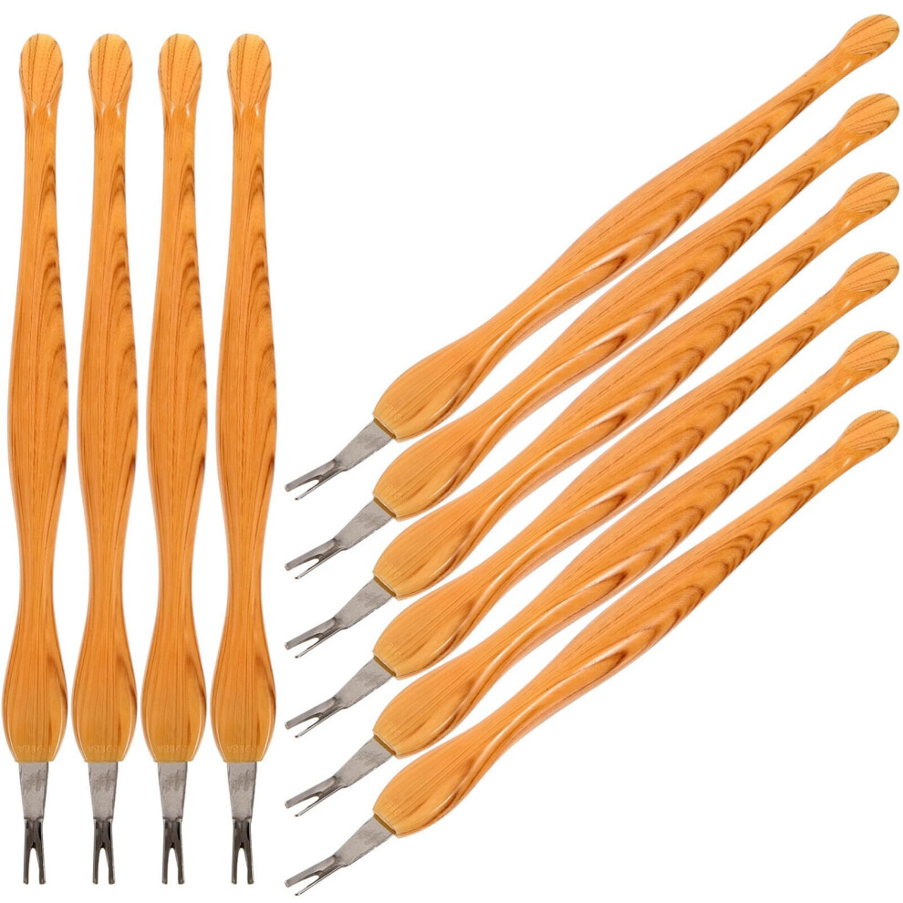 10pcs Stainless Steel Cuticle Pusher and Dead Skin Remover Tools with Ergonomic Grip for Manicure
