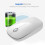 Mouse wireless dalla forma ergonomica, portatile per notebook, PC, laptop e computer. 8