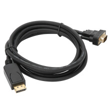 Câble adaptateur DisplayPort vers DVI bidirectionnel haute vitesse, connecteurs plaqués or, Full HD, Plug-and-Play, verrouillage de transmission du