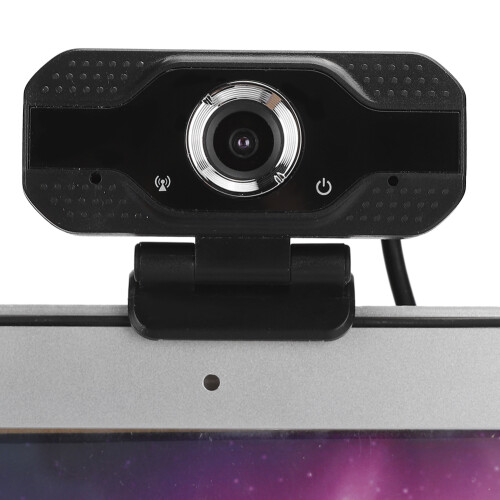 Webcam με ρυθμιζόμενη περιστροφή και ευρυγώνιο φακό 110, κάμερα web USB HD 1080P με κάλυμμα 2