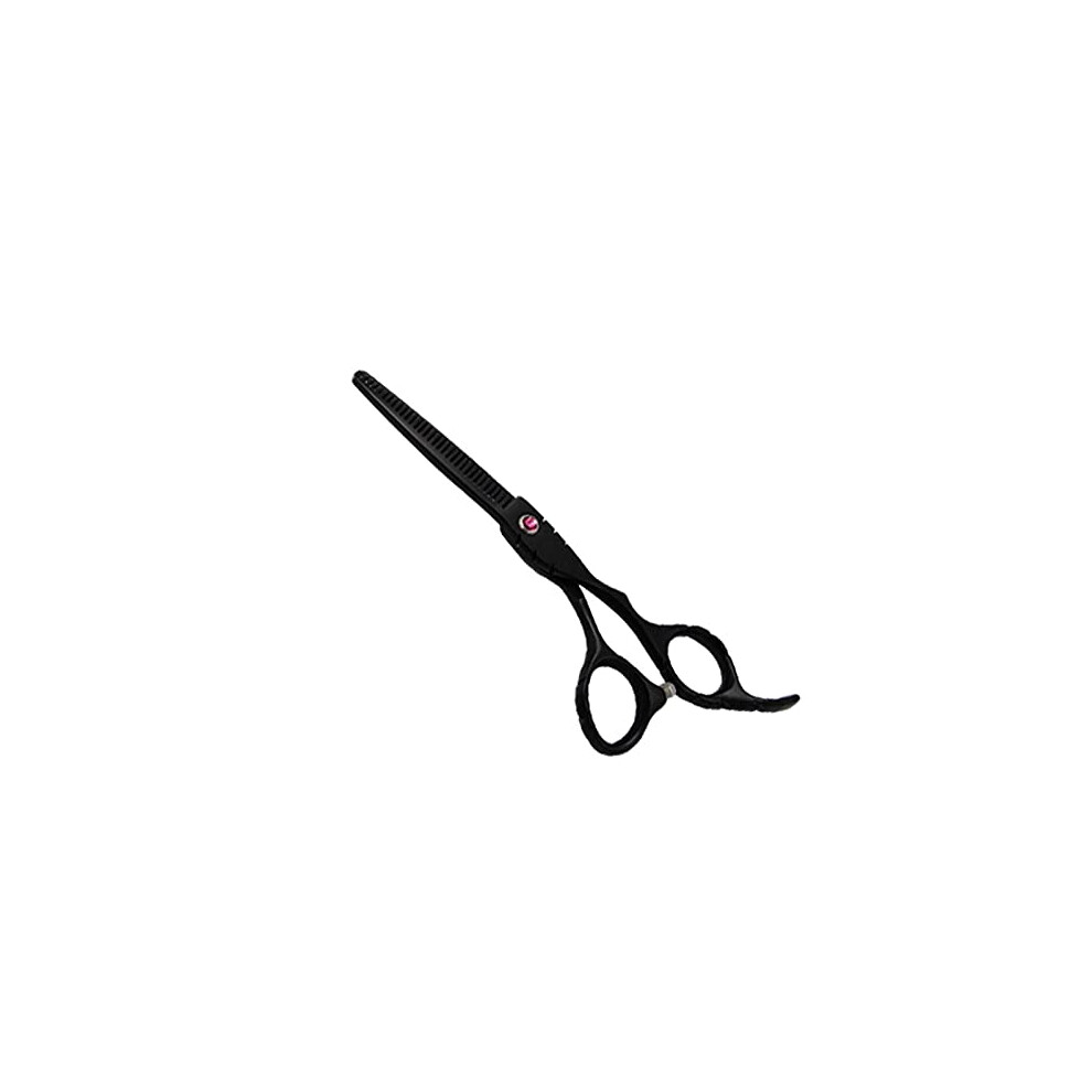 Black/Silver Professional Hair Cutting Scissors Set 6 Inch, Ergonomic Easygrip Handle, Stainless Steel Dual Scissors For Salon And Home