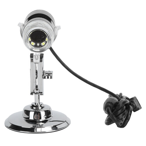 Endoscope Camera with 1600X Digital Microscope USB 2.0, Adjustable LED Lights & Rotatable Bracket Compatible for Windows Mac Linux Systems 1