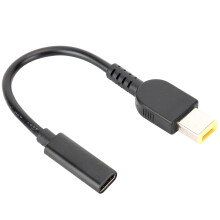 USB-C naar slanke tip oplaadadapter voor ThinkPad Yoga-serie, lichtgewicht en duurzaam ontwerp met ingebouwde beveiligingschip.