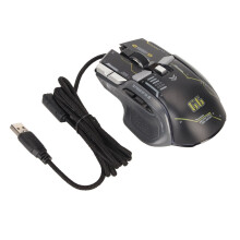RGB Gaming Mouse Wired with Breathable Light Effects 13 Customizable LED Modes and Six DPI Settings up to 12800 for Enhanced Gaming Experience Univers
