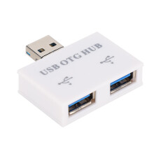 Plug-and-Play-USB-Splitter mit 2 USB-Anschlüssen, klein und tragbar, hochwertige Materialien für Android-Geräte, Micro-USB-Schnittstelle