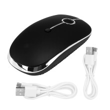 Draadloze muis met instelbare DPI, ergonomisch en huidvriendelijk ontwerp, oplaadbare batterij, plug-and-play voor laptop, pc en Macbook Pro.