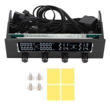 Touch Screen Display Fan Controller Performance Mode 4 Pin Connector Low Resonance Noise Design For High-End Gaming Rigs