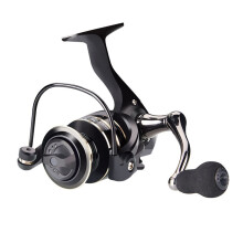 Fishing Reel Spinning Wheel for Sea Rod with Durable Line, Saltwater Fishing, Light Grey