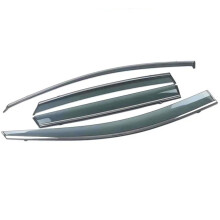 Window Visor Wind Deflectors with Chrome Strips Rain Guards 20212023