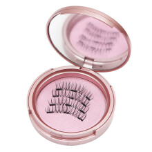 Magnet False Eyelashes, Glue-Free Eyelashes, 4 Pieces, Magnetic Eyelashes Without Clips