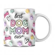 Jacenvly New Years Eve Party Supplies Clearance Dog Mom Dog Inflated Mug Personalized Ceramic Mug Gift Pet Lovers Home Decor