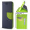 Compatível com Samsung Galaxy A33 5G - Carteira Inteligente e Elegante para Celular - Azul Marinho/Verde Multicolorido 1