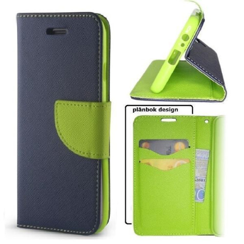 Compatível com Samsung Galaxy A33 5G - Carteira Inteligente e Elegante para Celular - Azul Marinho/Verde Multicolorido