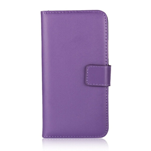 Compatível com Samsung S20FE - Capa carteira em couro genuíno - Roxo 1
