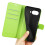 Capa para Google Pixel 9a em couro verde lichia 4