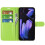 Capa para Google Pixel 9a em couro verde lichia 2