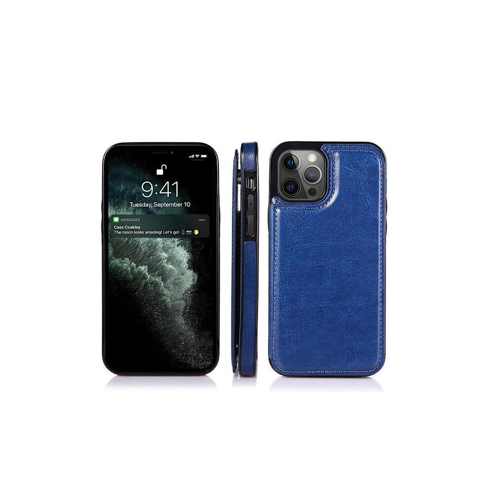 Compatible With Iphone 13 Pro - Smooth Case With Card Slot Dark Blue 9009791344929