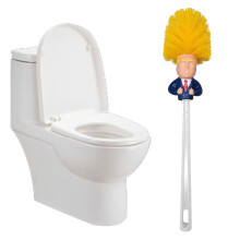 Dinmmgg toalettborstrensare, rolig presidentdesignad skrubb, befälhavare i skit, gör toaletten bra igen
