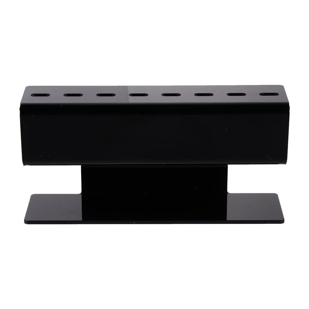 ZONHEBIN Eyelash Extension Tweezers Stand Holder 8 Holes Acrylic Display Shelf Black