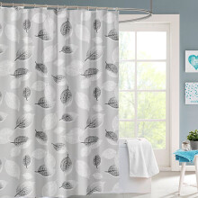 Rideau de douche rayé Kiplyki - Imperméable, design moderne minimaliste, ensemble de salle de bain luxueux et neutre