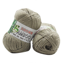 yuehao diy knitting diy new 100% bamboo cotton warm soft natural knitting crochet knitwear wool yarn 50g home textiles