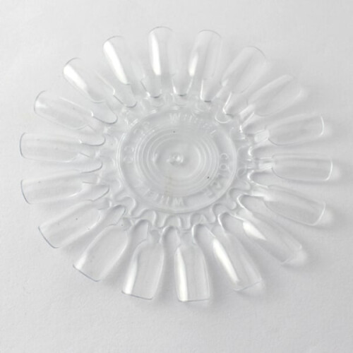 Round sample map / display with tips in plexiglass Transparent