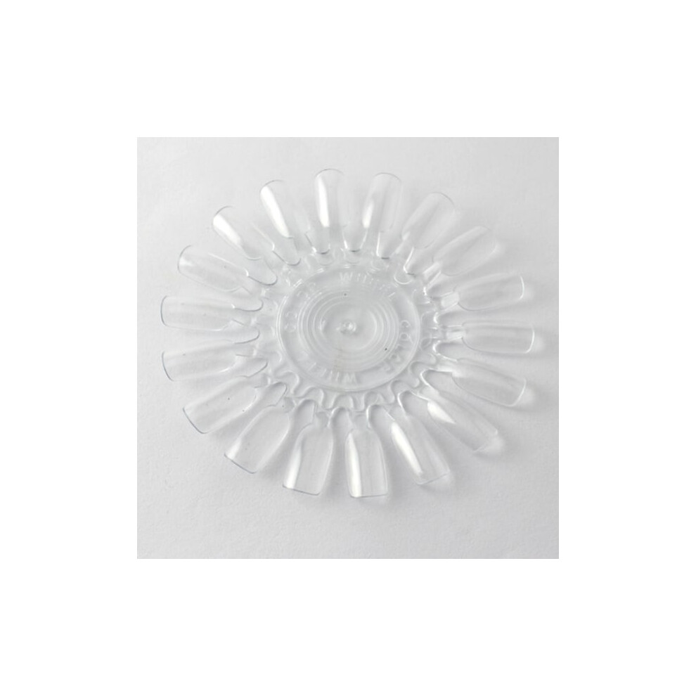Round sample map / display with tips in plexiglass Transparent