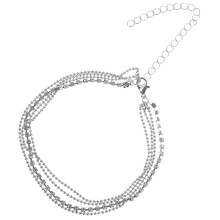 Anklet 925 Silver for Women Chain Woman Bracelet Anklets Bracelets Rhinestones Bride