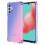 Compatible with Samsung Galaxy A32 - Shockproof Silicone Case Blue/Pink 1