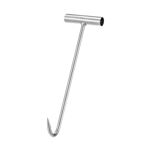 kowaku Manhole Hook Tool Single Hooks Pull Heavy Lid Pull Tool Manhole Covers Drain Covers Well Lid Opener Hook Versatile Lifting Hooks , 40CM 2