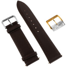 22mm Cowhide Thin Watch Band Genuine Leather Smooth Universal Watch Strap Belt