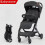 Baby Stroller One-Hand Folding Pushchair With Adjustable Backrest UK 3