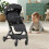 Baby Stroller One-Hand Folding Pushchair With Adjustable Backrest UK 5