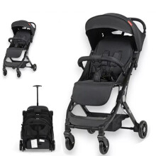 Baby Stroller One-Hand Folding Pushchair With Adjustable Backrest UK