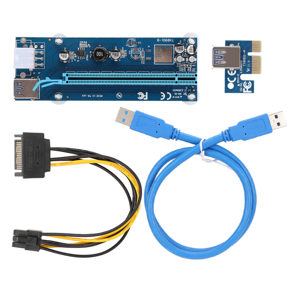 Riser Adapter For High-Performance Gaming, Equipped With Built-In Circuit Protector And Thick Pure Copper Core, Ensuring Safe And Reliable Power Deliv 9147006760703