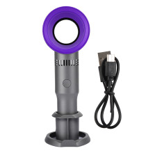 Handheld Cooling Dryer Bladeless Fan Rechargeable Quiet 3 Adjustable Wind Speeds High Performing Portable Bladeless Mini Fan Air Conditioning Blower W