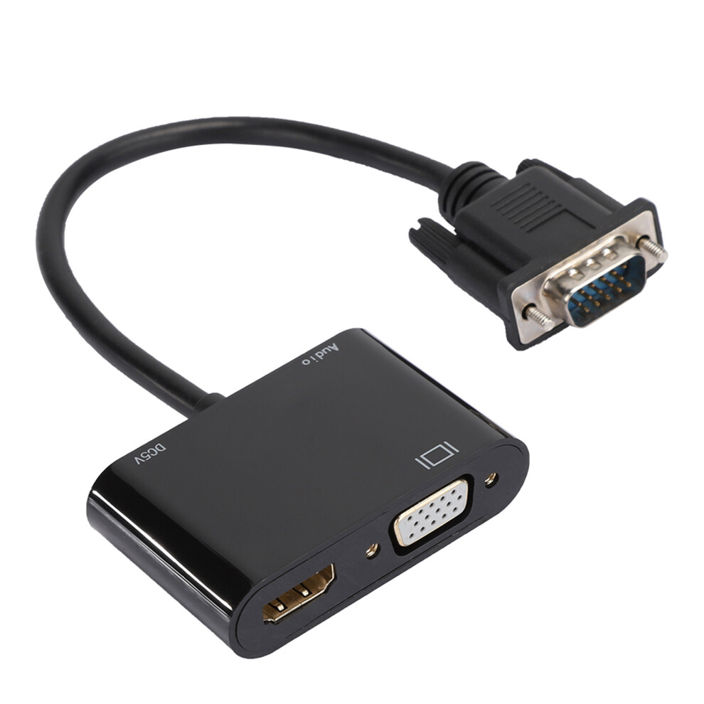 Vga To Hdmi Hd Video Converter Cable For Desktop & Projector Use 1.8M Length 9431382749293